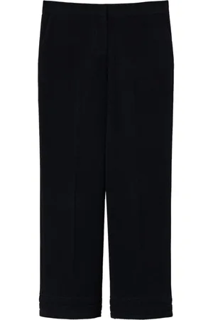 Twin-Set Embroidered straight-leg trousers