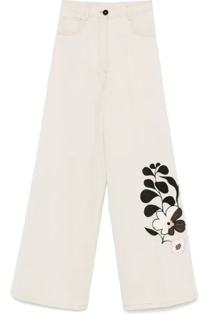 FORTE FORTE Floral-embroidered trousers
