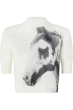 Pinko Horse-print knit top