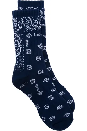 Rhude Bandana jacquard socks