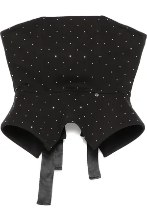 NISSA Rhinestone-embellished top