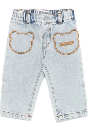Moschino Teddy bear-pocket jeans