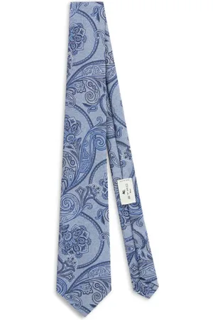 Etro Micro-stripe paisley tie
