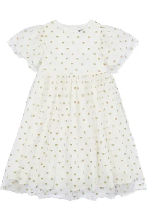 Moschino Lurex-detail tulle dress