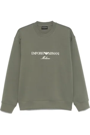 Emporio Armani Logo-print jersey sweatshirt