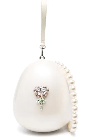 Simone Rocha Large Pearl Egg clutch bag