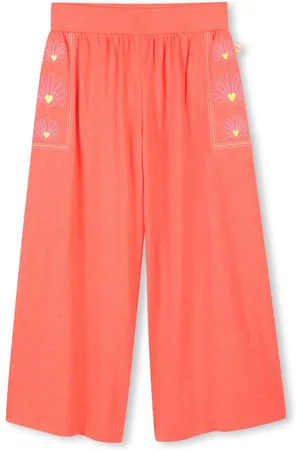 Billieblush Motif-embroidered trousers