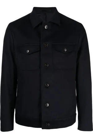 N.PEAL Spread-collar wool-blend jacket