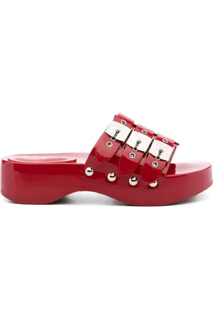 Serafini X Scholl patent leather sandal