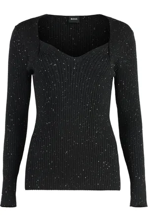 HUGO BOSS Sequin-embellished jumper