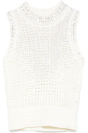 ERMANNO SCERVINO Crystal-embellished tank top
