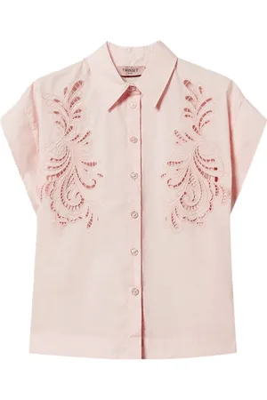 Twin-Set Embroidered poplin shirt