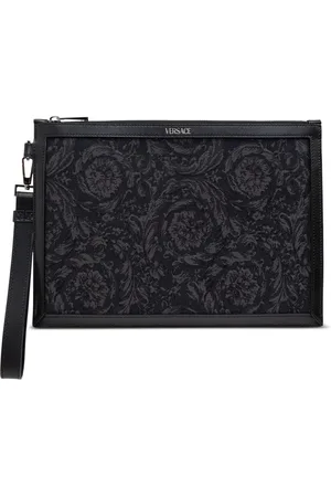 VERSACE Barocco-jacquard clutch bag