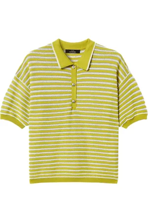 Twin-Set Lurex striped polo shirt