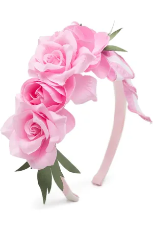 MONNALISA Rose-appliqu?? head band