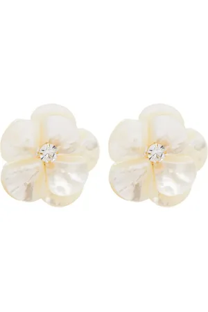 VANINA Fleur Blanche clip-on earrings