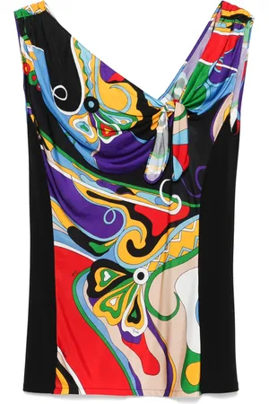 Puccini Orchidee-print top