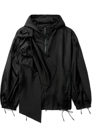 Simone Rocha PUFF SLEEVE TECH NYLON JACKET WITH PRESSED ROSE " "