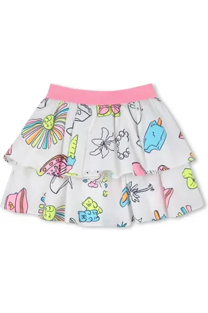 Billieblush Illustration-print skirt