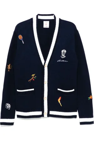 Casablanca Embroidered motif cardigan