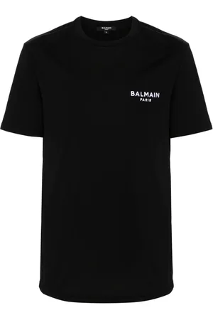 Balmain Logo-embroidered cotton T-shirt