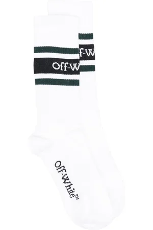 OFF-WHITE Intarsia-logo socks