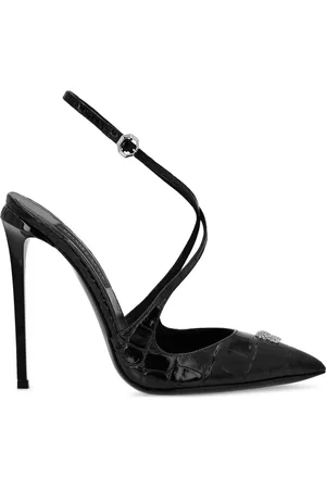 Philipp Plein Crossing Crocco-print pumps