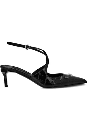 Philipp Plein Crossing Crocco-print pumps