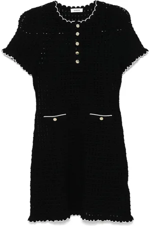 Sandro Open knit mini dress