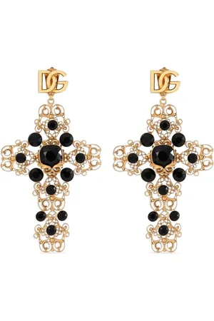 Dolce & Gabbana Cross drop earrings