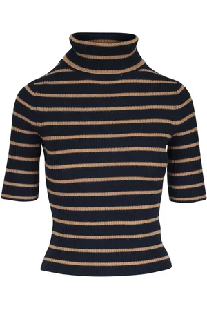 VERONICA BEARD Striped merino sweater