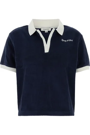 Sporty & Rich Logo-embroidered polo top