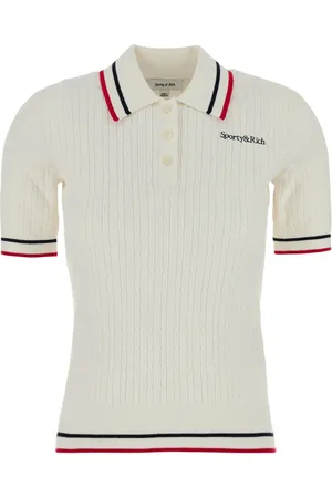 Sporty & Rich Logo-embroidered polo top