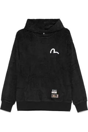 Evisu Monogram-jacquard embroidered hoodie