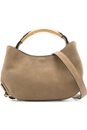 Moschino Handle Me suede tote bag