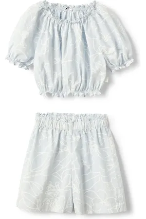 Il gufo Floral-print shorts (set of two)
