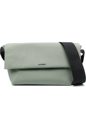 Jil Sander Logo-print canvas shoulder bag