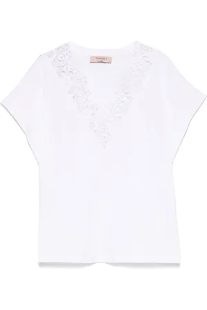 Twin-Set Lace-detail T-shirt