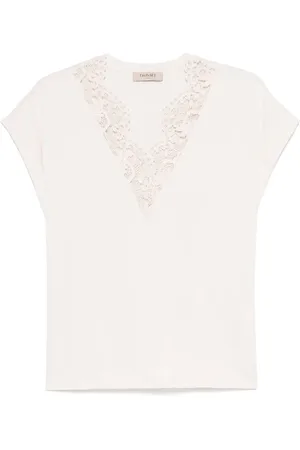 Twin-Set Lace-detail T-shirt
