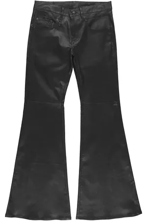 R13 Boy flared leather trousers