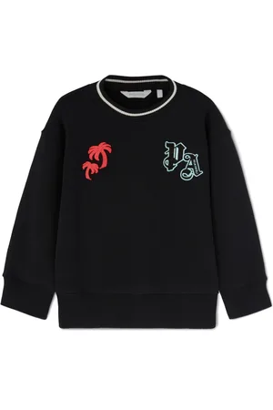 Palm Angels Palms-logo appliqu?? knit sweater