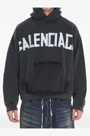 Balenciaga Tape Type logo-print hoodie