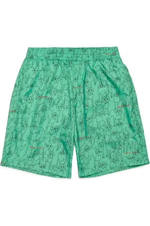 Marni Dog-print swim shorts