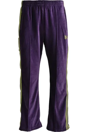 Pins & Needles Side-stripe velour track pants