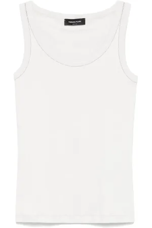 Fabiana Filippi Bead-detail tank top