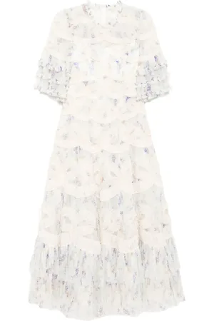 Needle & Thread Ruffle-detail dress