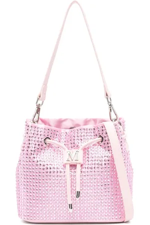 MONNALISA Crystal-embellished bucket bag