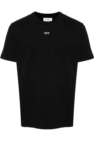 OFF-WHITE Embroidered-logo cotton T-shirt
