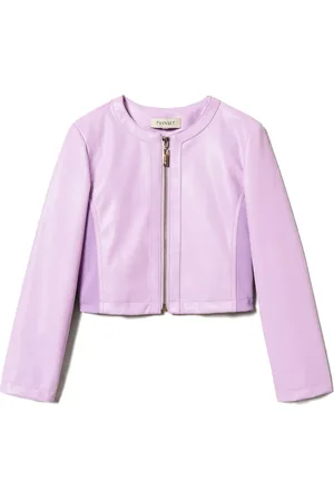 Twin-Set Coated zip-up jacket