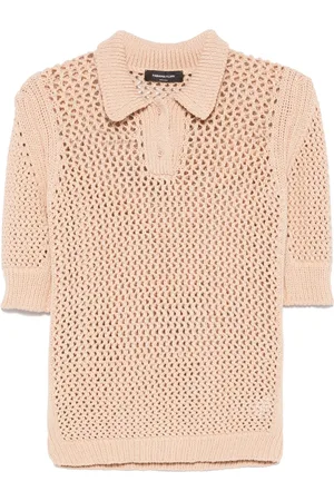Fabiana Filippi Open-knit polo top